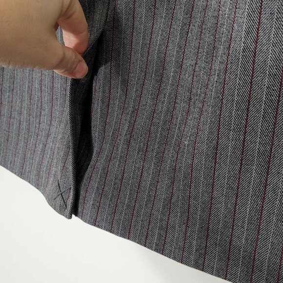 San Francisco NEW Gray Pinstripe Straight Pencil Business Skirt Size 9 NWT - Picture 8 of 12